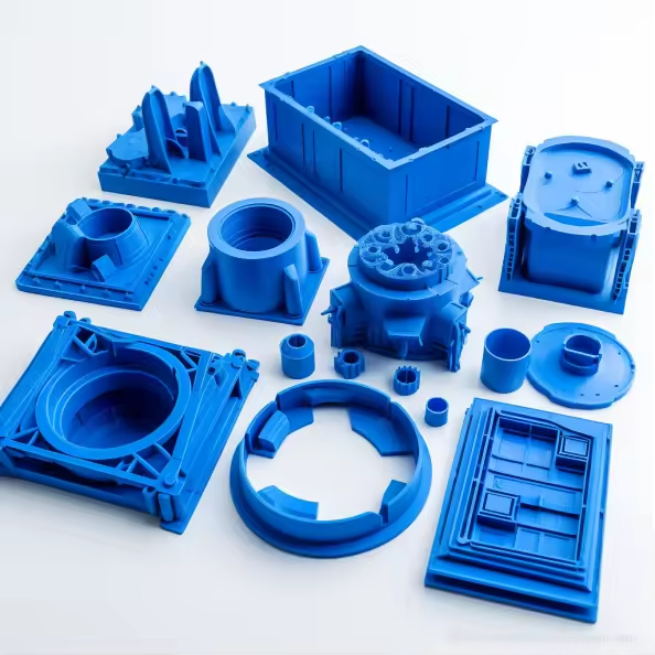 Hộp đựng sản phẩm in 3D màu xanh