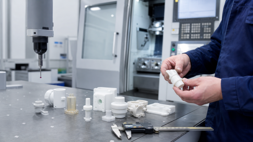Dịch vụ gia công CNC nhựa y tế và kiểm tra các chi tiết nhựa chính xác
